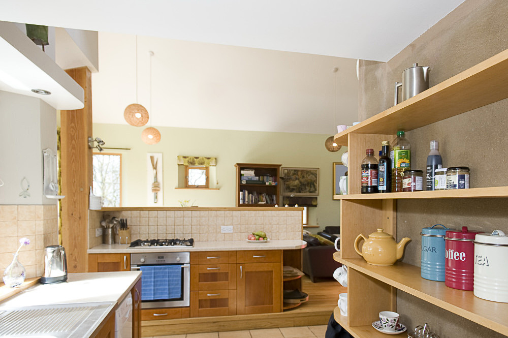 kitchen, Sithean - environmentally sensitively constructed, high quality Self-catering holiday accommodation. Glen Lonan, Taynuilt, near Oban, Argyll, Scottish highlands, Scotland 

C180507NF5D0121-10S0